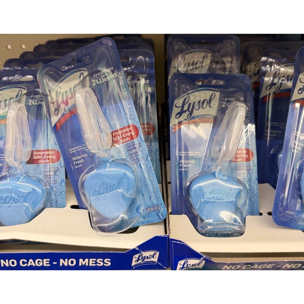 Lysol Scented Hygienic Automatic Toilet Cleaner Atlantic Fresh (26 g) Lot of 12